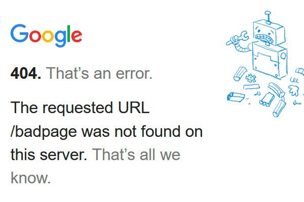 404 Error Pagina